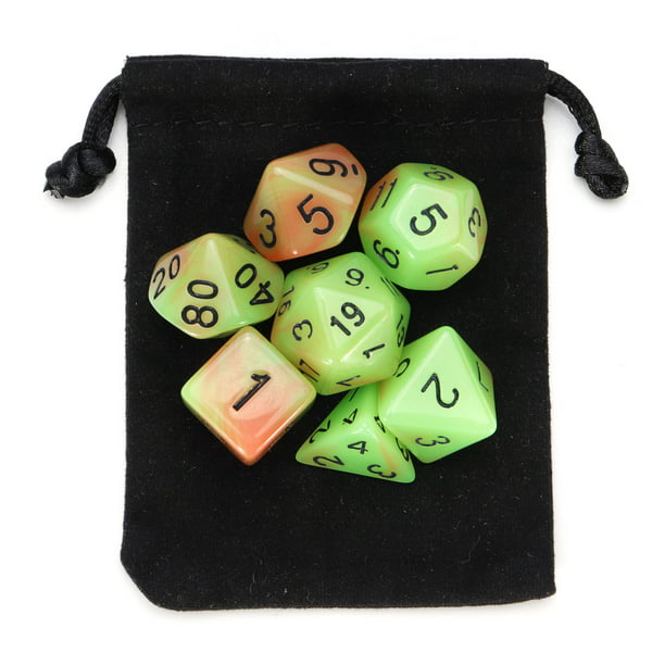 7 PCS/Set Dungeons & Dragons MTG Polyhedral Game Dice Two-Color DND RPG